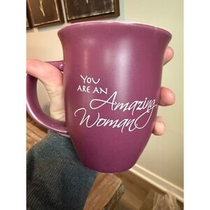 Abbey Gift Amazing Woman Purple Ceramic Mug Proverbs 31:29 Scripture Coffee Cup